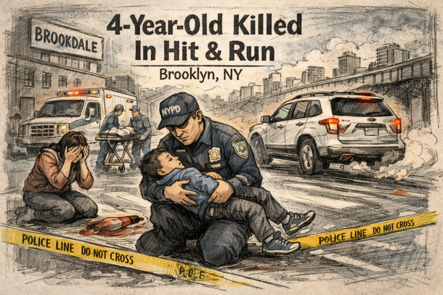 ब्रुक्लिन “हिट-एन्ड-रन” मा ४ वर्षीय बालकको मृत्यु